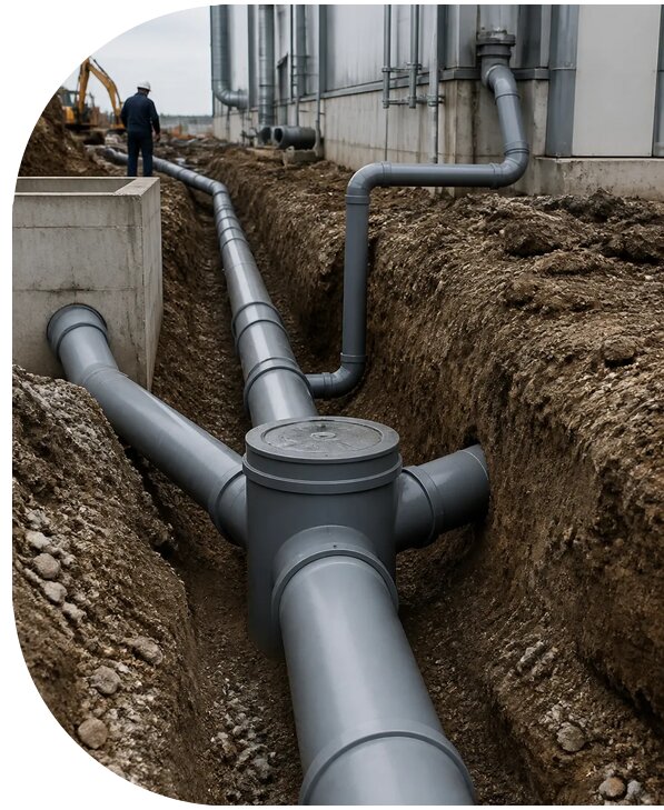 Монтаж производственной канализации в Лысьве от 3590 р. | АПаруса-Лсь