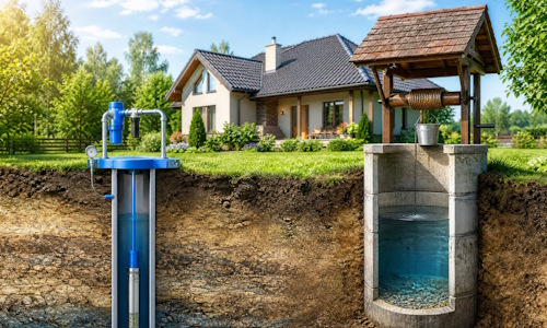 Автономное водоснабжение загородного дома Лысьва: скважина или колодец 